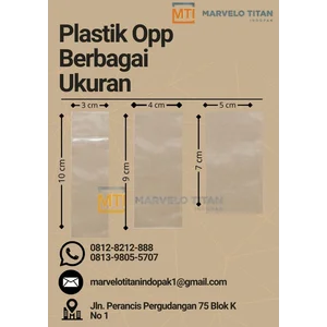 Plastik Kemasan bahan OPP  Stationery Ukuran Kecil