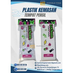 Plastik Kemasan Custom OPP Tempat Pensil & Alat Tulis