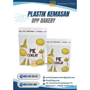 Plastik Kemasan OPP Bakey – Bening Kristal  Food Grade  Seal Lem & Cetak Custom