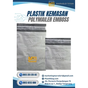 Embossed Silver Polymailer – Online Shop Packing Bag with Premium Texture & Permanent Seal