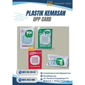 Plastik OPP Card Mulut Rata – Tanpa Lem Kaku & Kejernihan Kristal