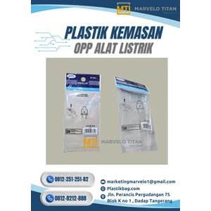 Plastik OPP Electrical Parts – Bening Pond Bulat & Seal Lem Praktis