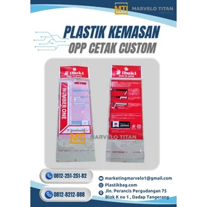 Plastik Kemasan OPP Aksesoris – Header Gantung Seal Lem & Full Print Custom