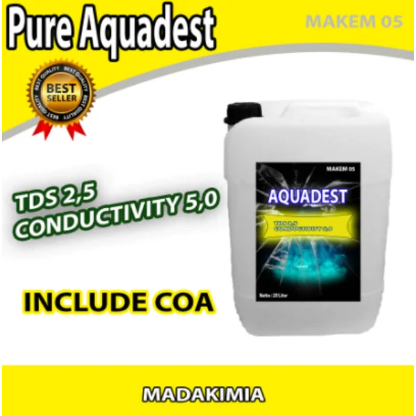 Aquades Distilled Water (Air Suling) 20L 