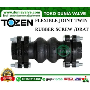 TOZEN TWINFLEX SCREW BSPT SIZE 1/2" DN15 MATERIAL RUBBER