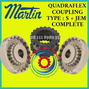 QUADRAFLEX 5S+JEM RUBBER W/ FLANGE COMPLETE SET MARTIN COUPLING