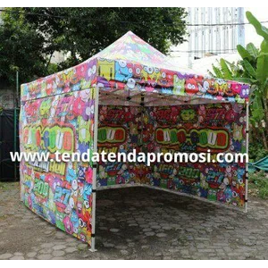 Tenda Lipat 3x3m HXS Double Side Printing