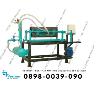MESIN EGG TRAY VESTREY KAPASITAS 500 pph