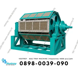 MESIN EGG TRAY VESTREY KAPASITAS 4000 pph + Pengering Matahari