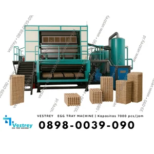 MESIN EGG TRAY VESTREY KAPASITAS 7000 pph + Pengering Matahari
