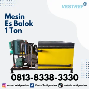 Mesin Es Balok VESTREF MEB 010 kapasitas 1 Ton
