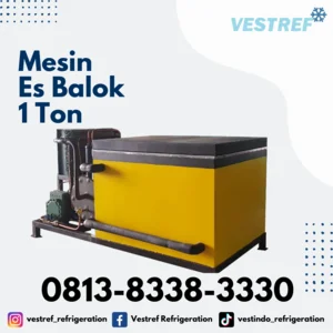 Mesin Es Balok VESTREF MEB 010 kapasitas 1 Ton