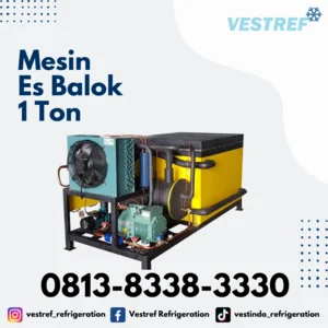 Mesin Es Balok VESTREF MEB 010 kapasitas 1 Ton
