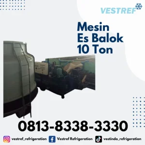 Mesin Es Balok VESTREF MEB 100 Kapasitas 10 Ton