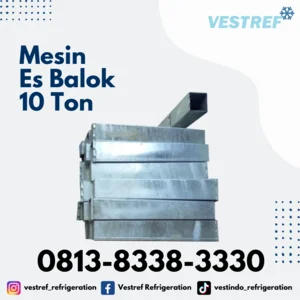 Mesin Es Balok VESTREF MEB 100 Kapasitas 10 Ton