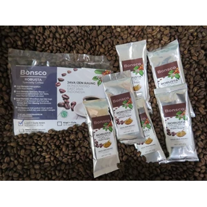 Bonsco Coffee Robusta ( Kopi + Gula Aren ) - Isi 6 Sachet