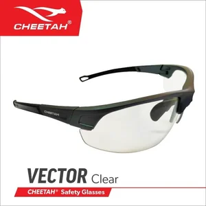 Cheetah safety glasses vector clear