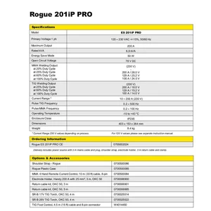 Mesin Las Inverter merk Rogue ES 201iP PRO