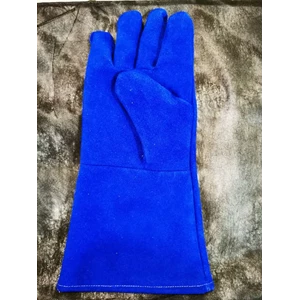 Sarung tangan safety las biru