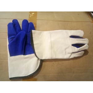 Sarung tangan safety kombinasi kulit polos 14in