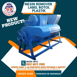 Mesin Pengupas Botol Plastik Label Atau Remover Label Botol 