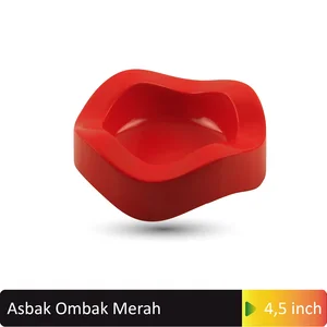 Asbak Ombak Glori 4.5 inch Merah G3008