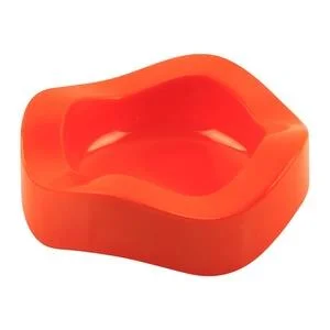 Asbak Ombak 4.5 inch Orange - Glori Melamine 3008 