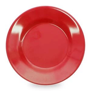 Piring Makan Ceper 9 inch Merah - Glori Melamine 2190 