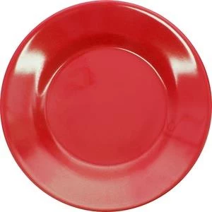 Piring Makan Ceper 8 inch Merah - Glori Melamine 2180 