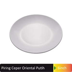 Piring Ceper Oriental 6 Inch Putih – Glori GYA006