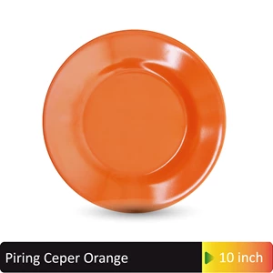 Piring Makan Ceper Glori 10 Inch Orange - G2110
