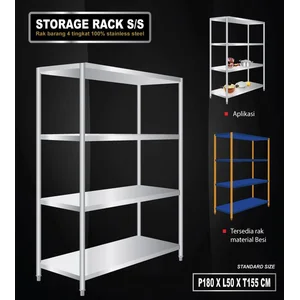 Storage Rack Slotted Board Type Model Permanen
