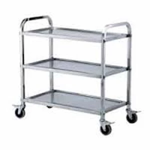 Kitchen Trolley Stainless Steel 3 Steps