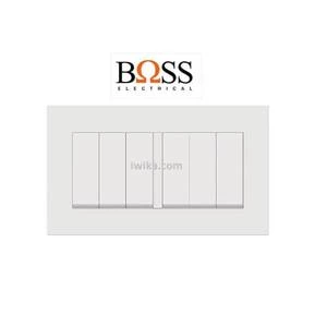 Saklar Boss 6 Gang 1 Way Switch BT1036/1/2A