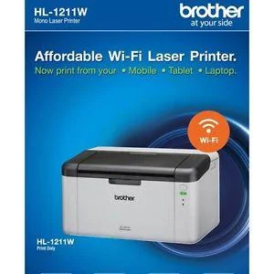 Mesin Printer Laser Monochrome Wireless Brother Hl1211w