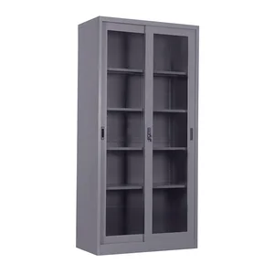 TIGER LEMARI ARSIP FC-E18 (FULL HEIGHT) 2 PINTU SLIDING KACA