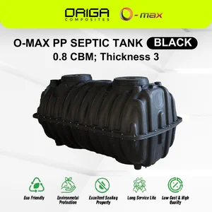 O-MAX PP Septic Tank 0.8 CBM Thickness 3 – Anti Bocor & Ramah Lingkungan