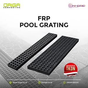 FRP Pool Grating Square Mesh 38 × 38