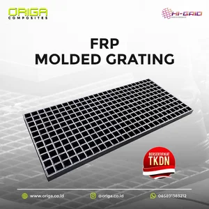 HI-Grid FRP Molded Grating Molded Grating Mesh 3838 - 1220x3660mm Thickness: 25mm