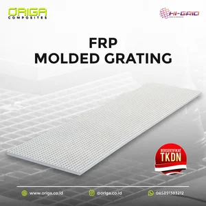 FRP Grating Molded - HI-Grid - Mesh Size: 38x38mm; Panel Size Available: 1000x2000mm