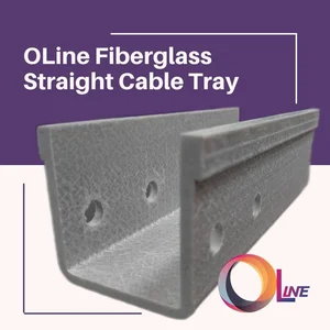 Kabel Tray / Ladder - FRP Cable Tray - OLine - Width=200mm Height=100mm Length=3000mm Thickness=4mm