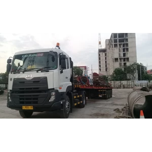Sewa Trailer 40 Ft Flatbed Murah di Surabaya By PT. Khatulistiwa Mandiri Logistik