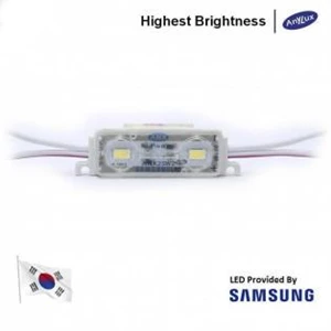 LED Module Korea Samsung Anx 2 Mata Smd 5630 12V Waterproof dan Lensa