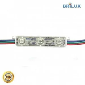 LED Module RGB Korea 3 Mata Smd 5050 12V Waterproof dan Lensa