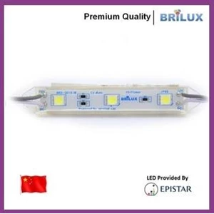 Lampu LED Module Epistar Brilux 3 Mata Smd 5050 12V Waterproof dan Resin