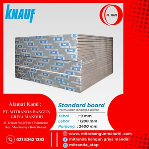 Gypsum Knauf Tebal 9 mm