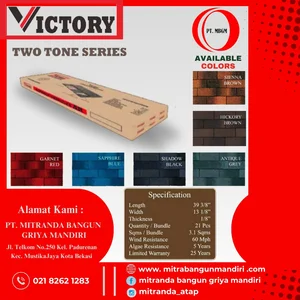 Genteng Bitumen Victory Two Tone 3 Tab Series