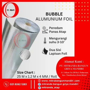 Aluminium Foil Bubble 4 mm x 1.2 m x 25 m