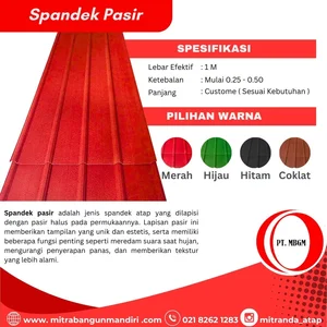 Atap Spandek Pasir Tebal 0.30 mm