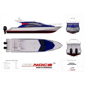 SPEED BOAT PATROLI FIBERGLASS SF - 9285PL - XT